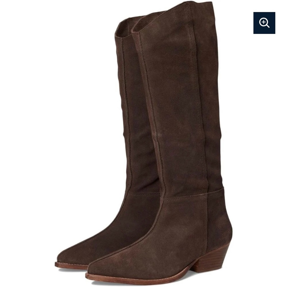 Free People Fudgesicle Sway 2.0 Low Slouch Suede Tall Boots New in Box 38.5 - Picture 4 of 7